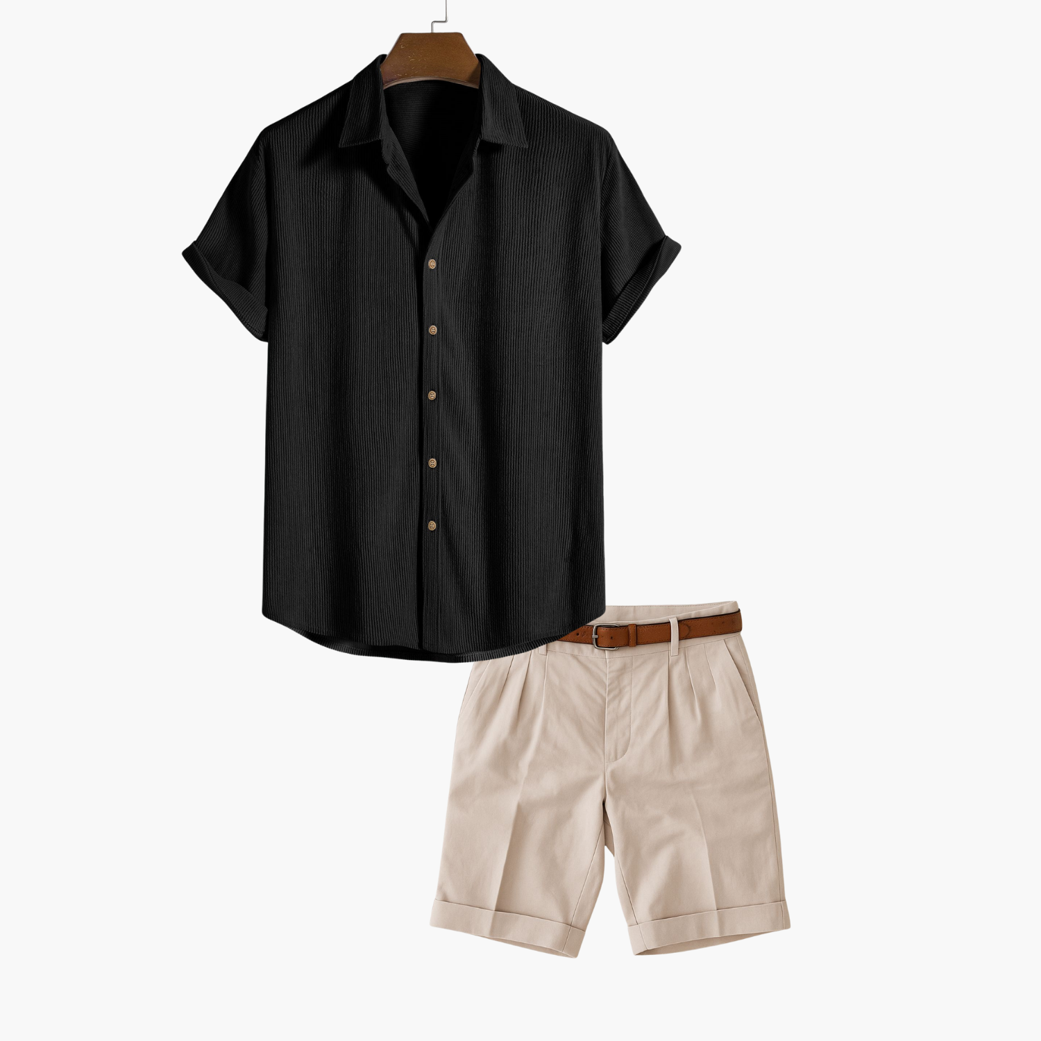 Men's Short Sleeve Shirt Set