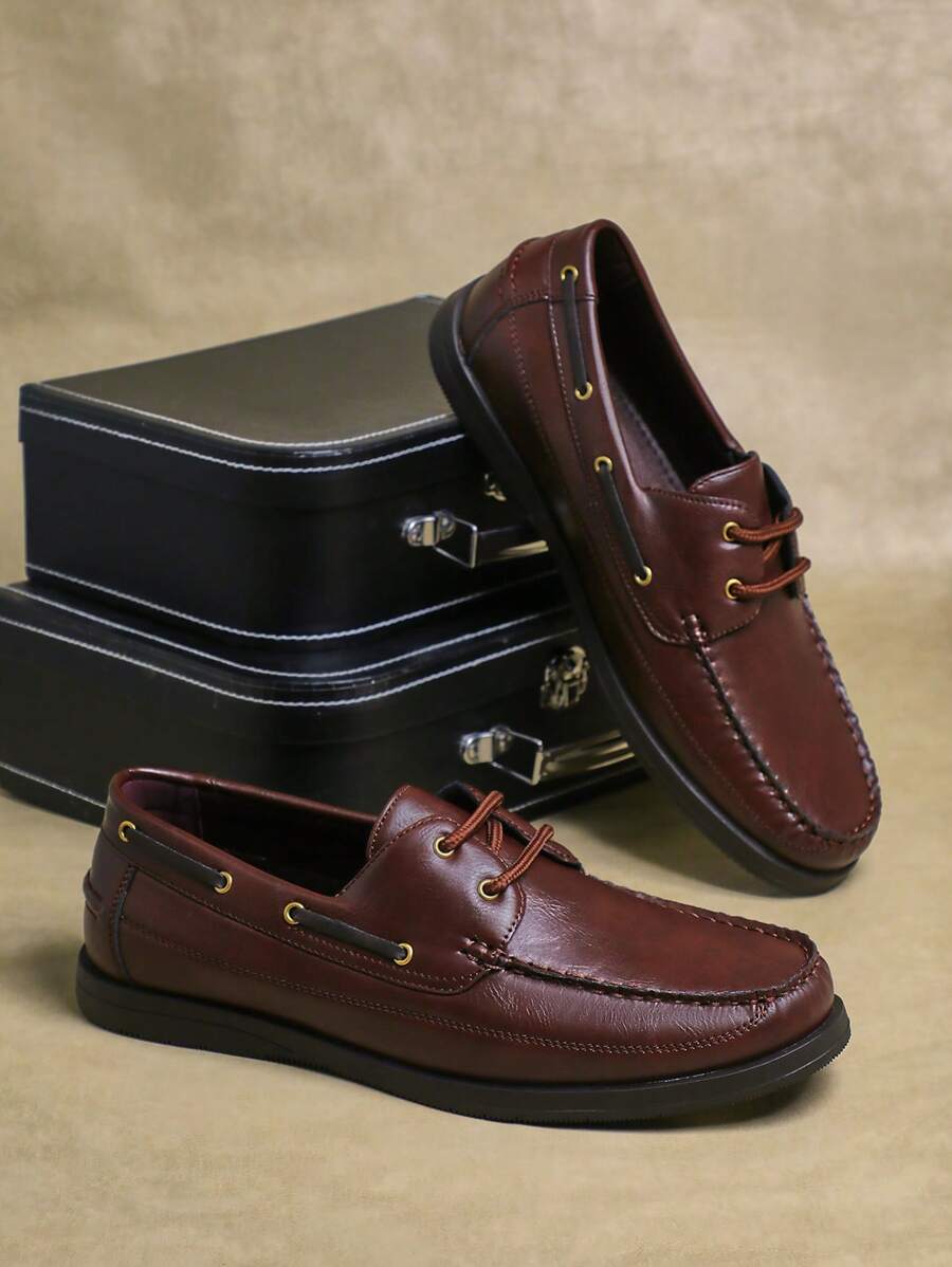 Men's Side Lace Boat Shoes