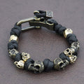 Men's Skull Bead Bracelet