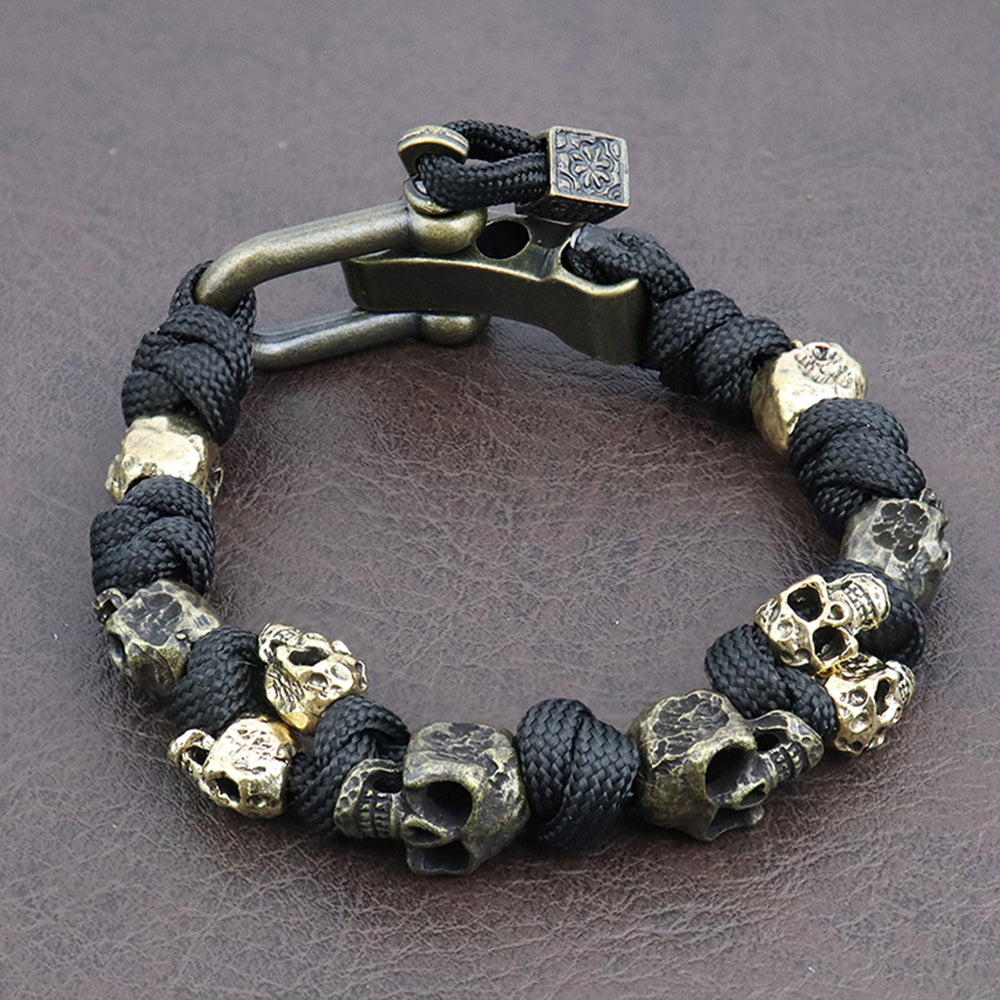 Men's Skull Bead Bracelet