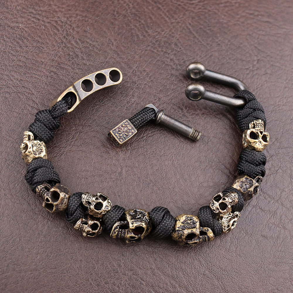 Men's Skull Bead Bracelet
