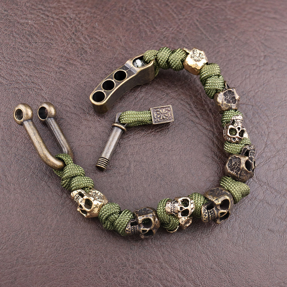 Men's Skull Bead Bracelet