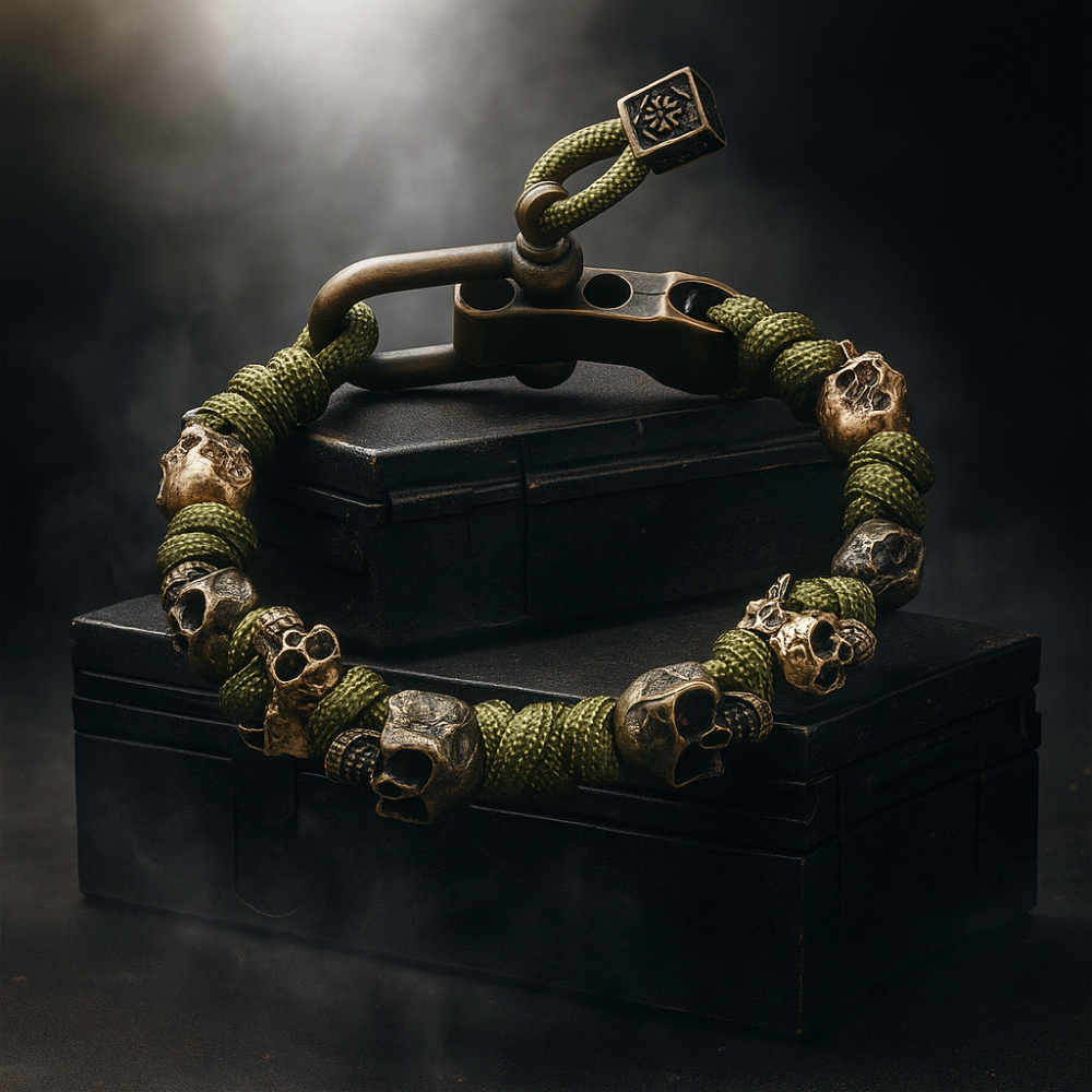 Men's Skull Bead Bracelet