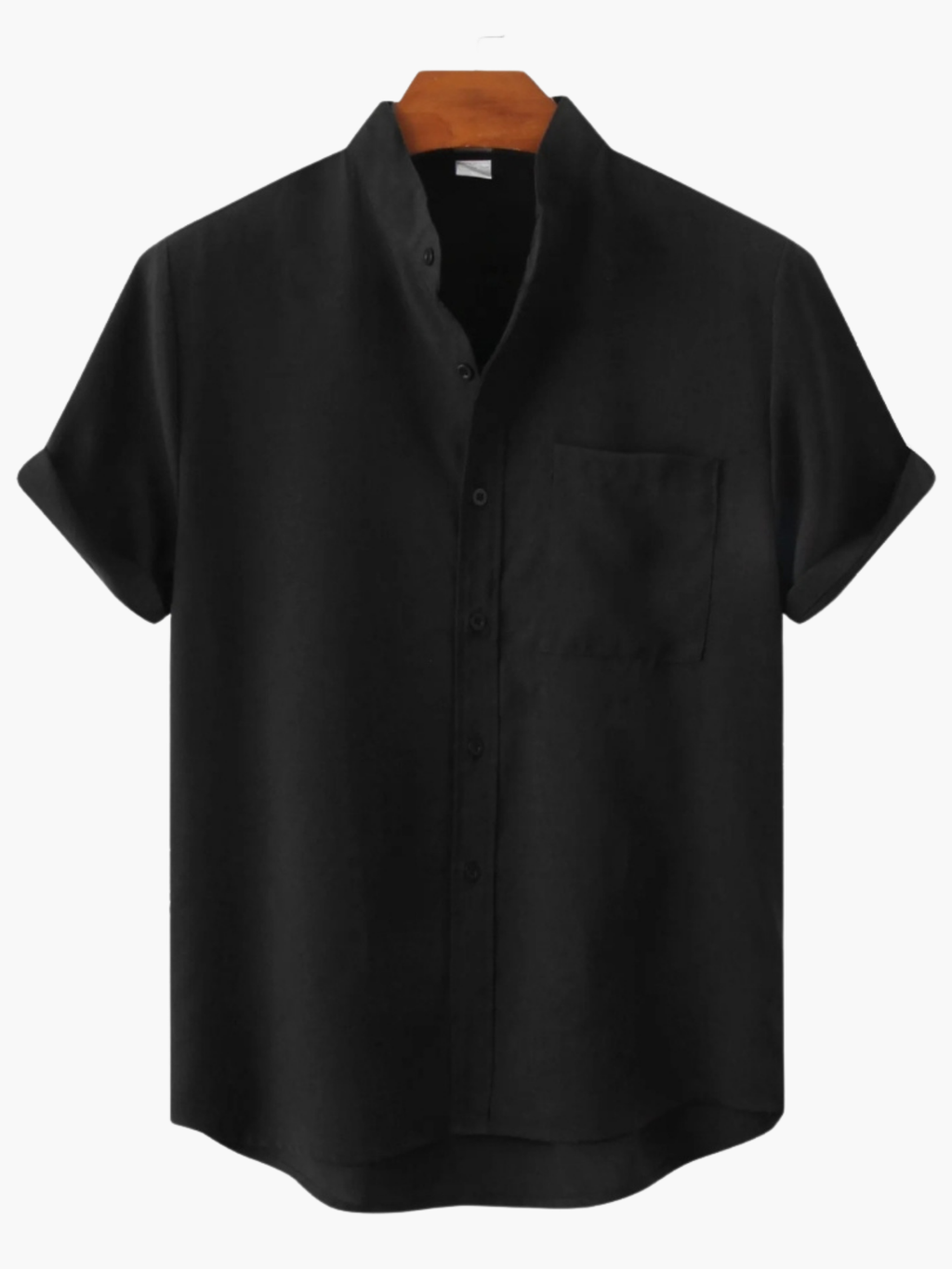 Men's Stand Collar Shirt and Trouser Set