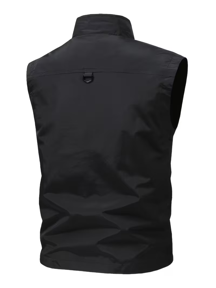 Men's Stand Collar Utility Vest