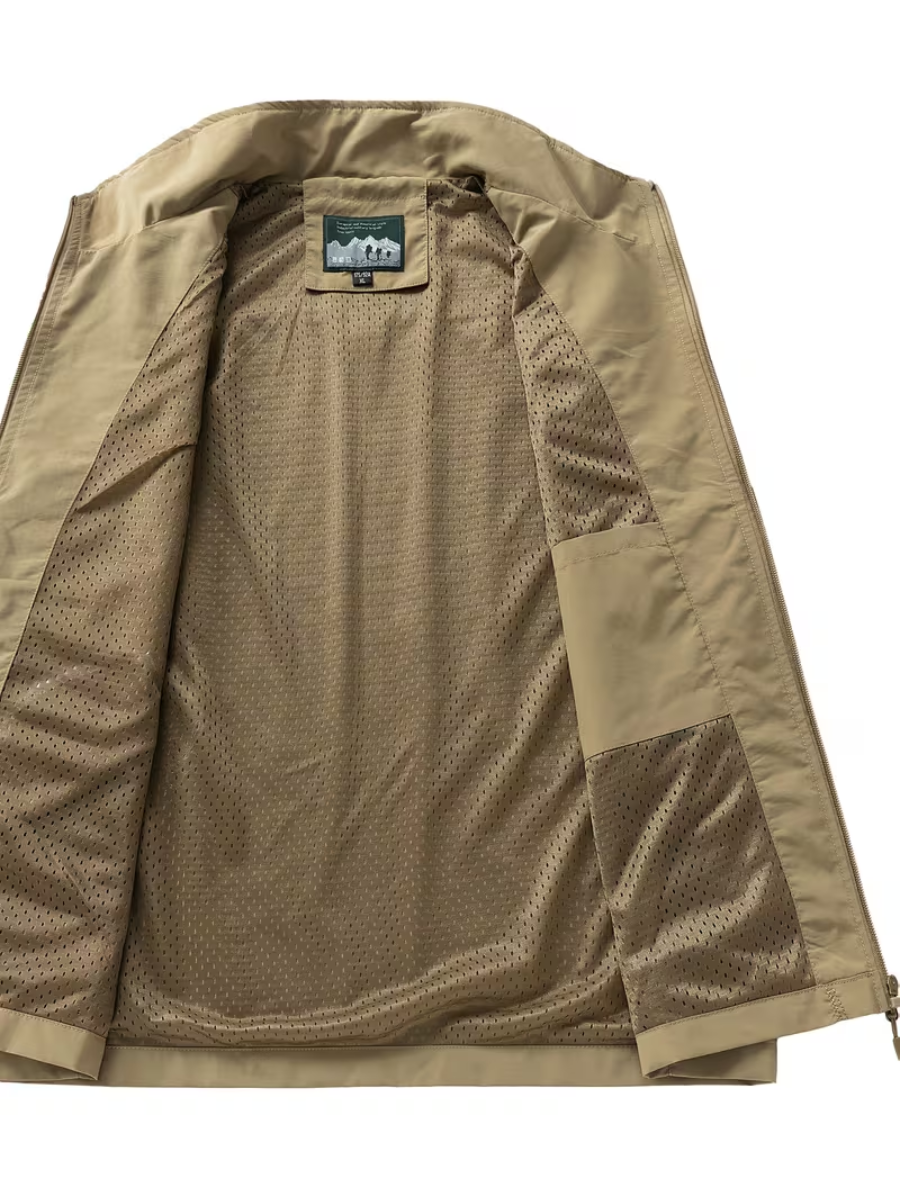 Men's Stand Collar Utility Vest