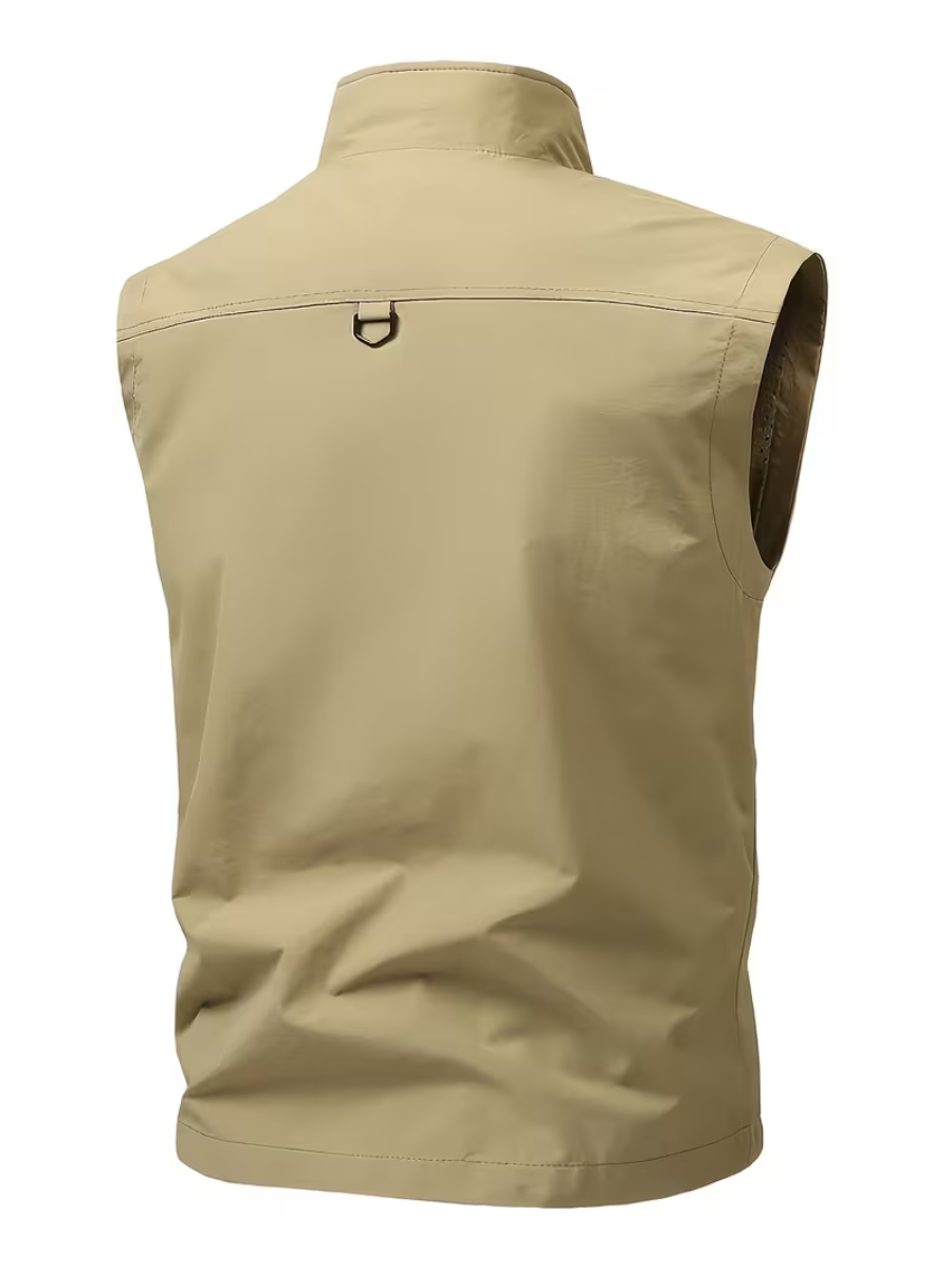Men's Stand Collar Utility Vest