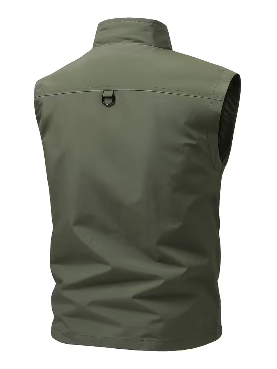Men's Stand Collar Utility Vest