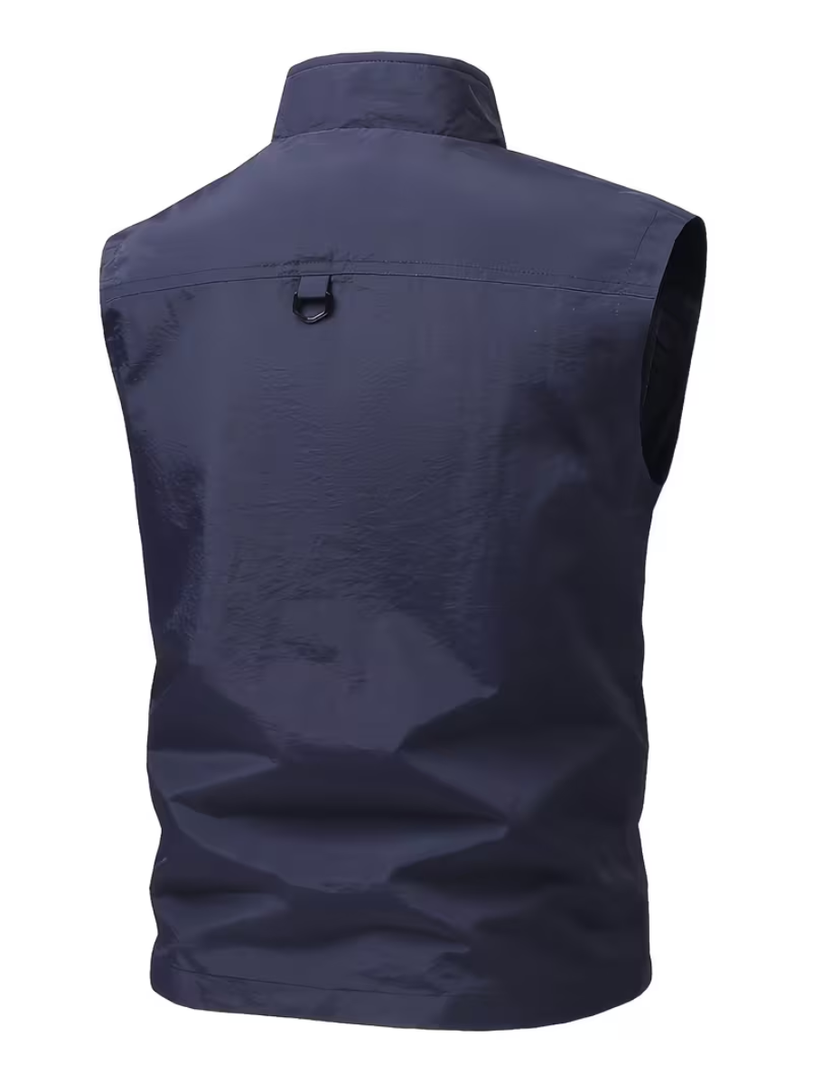 Men's Stand Collar Utility Vest