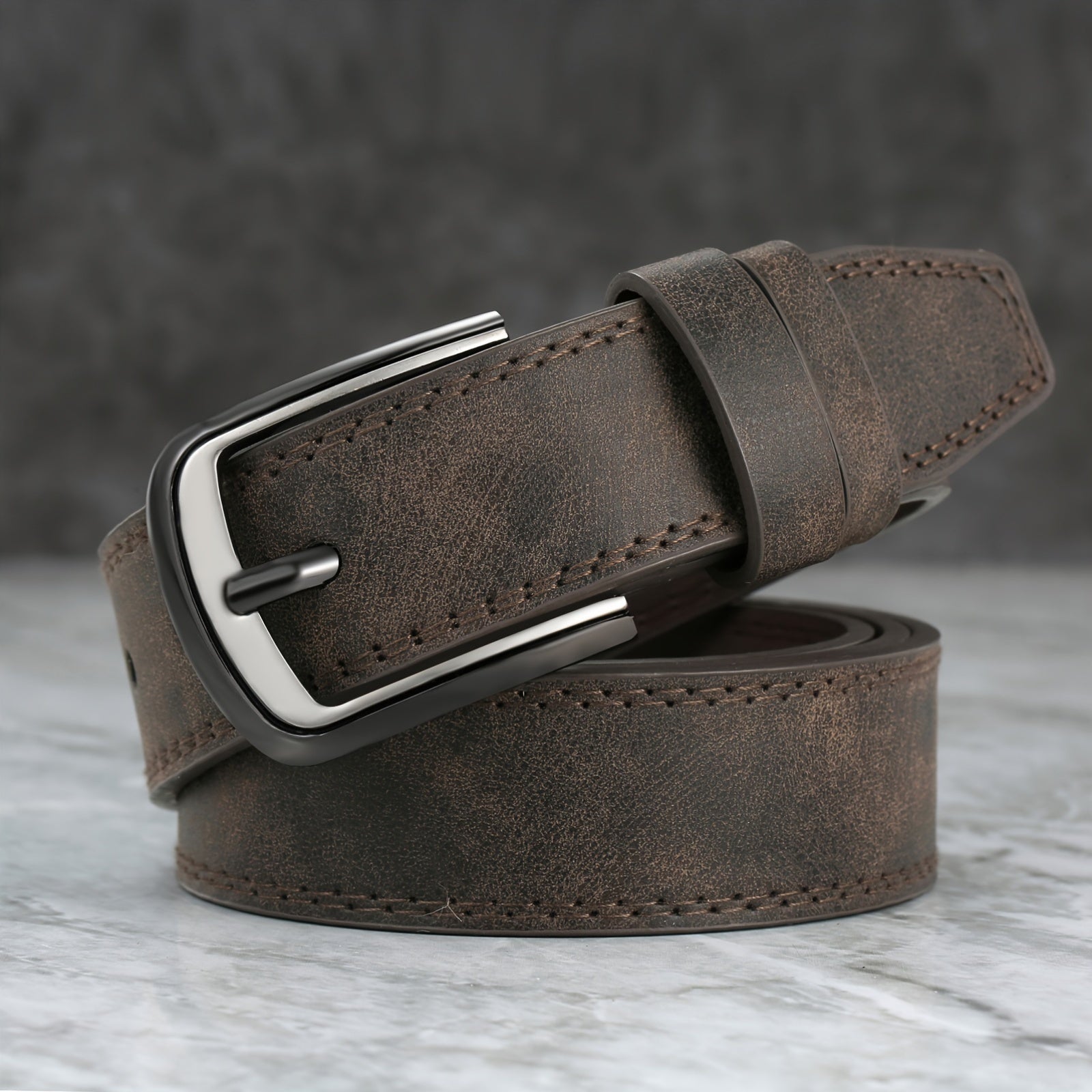 Men's Stitched Buckle Belt