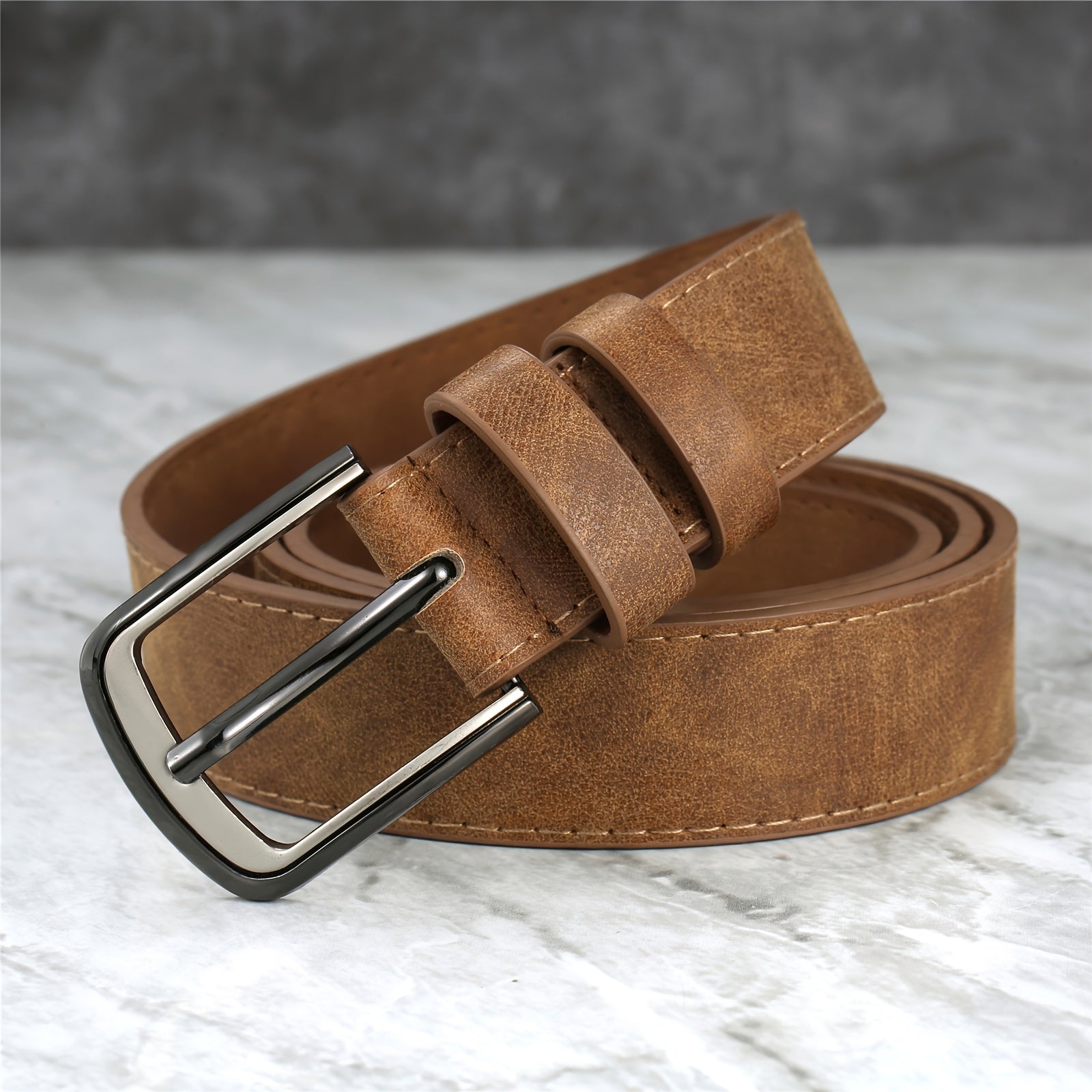 Men's Stitched Buckle Belt