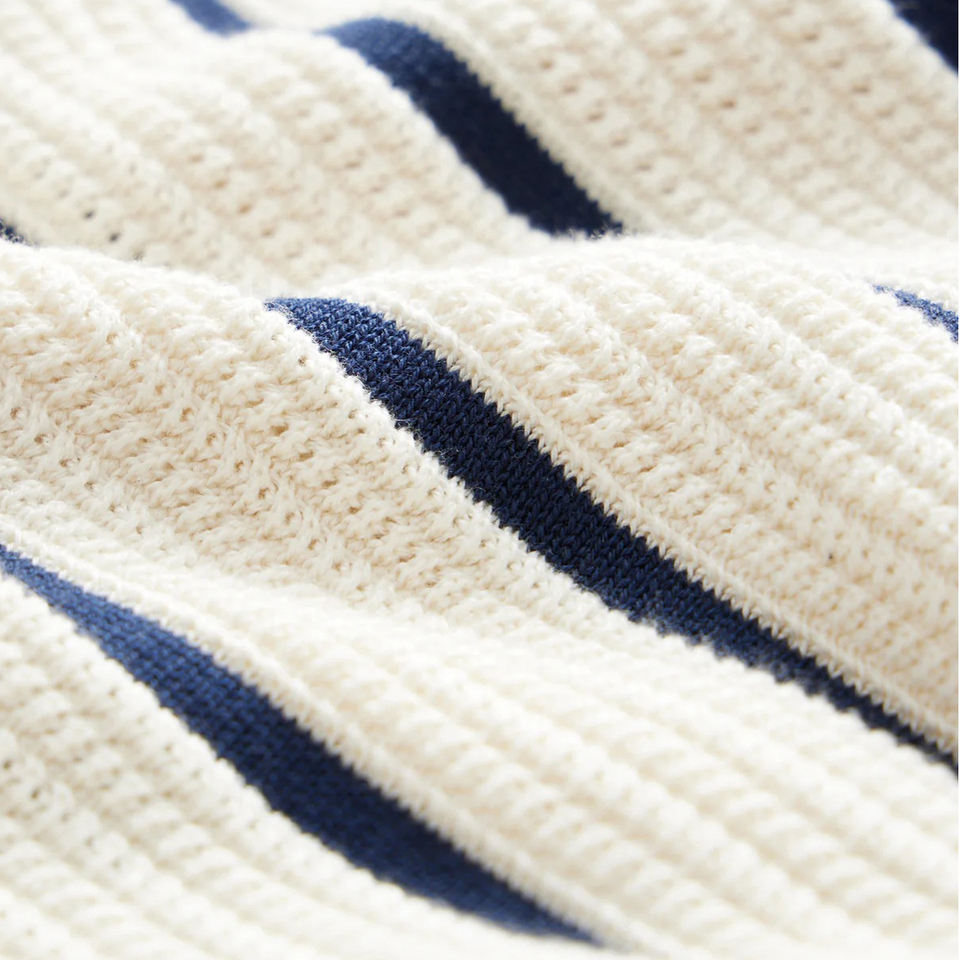 Men's Striped Polo Shirt and Trouser Set