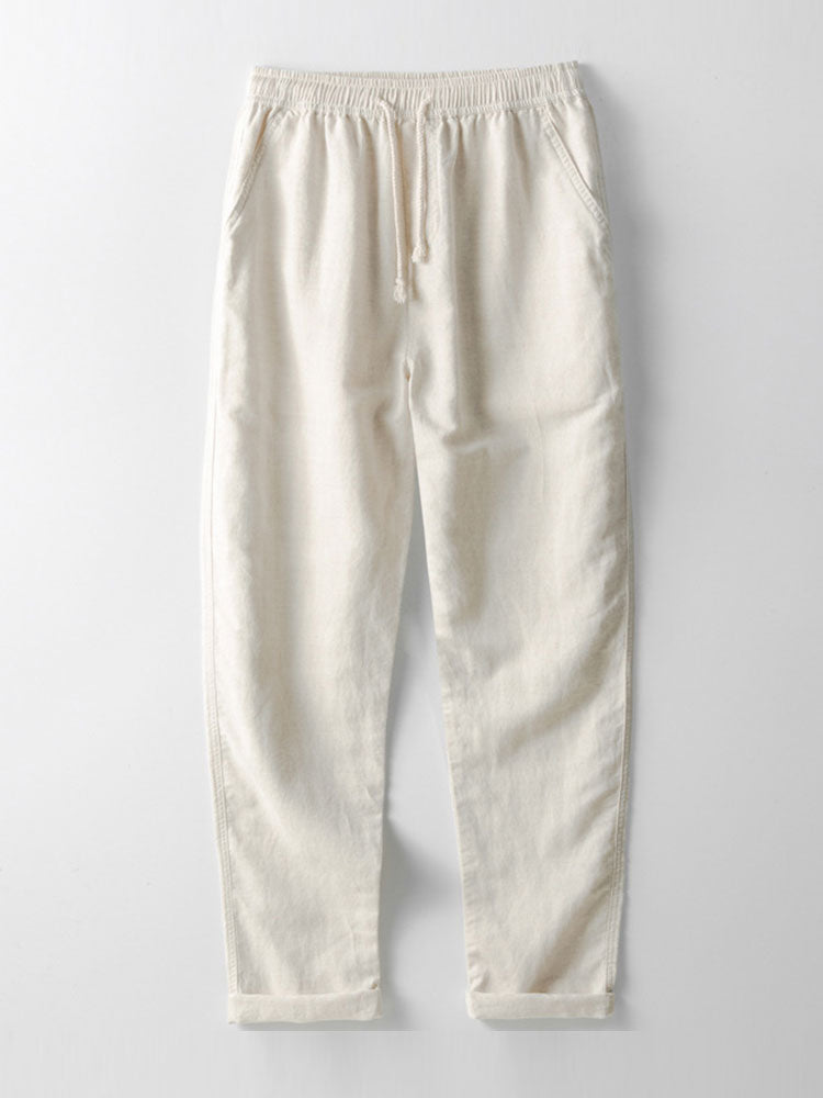 Men's Striped Polo Shirt and Trouser Set