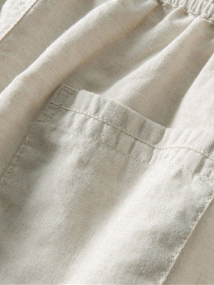 Men's Striped Polo Shirt and Trouser Set