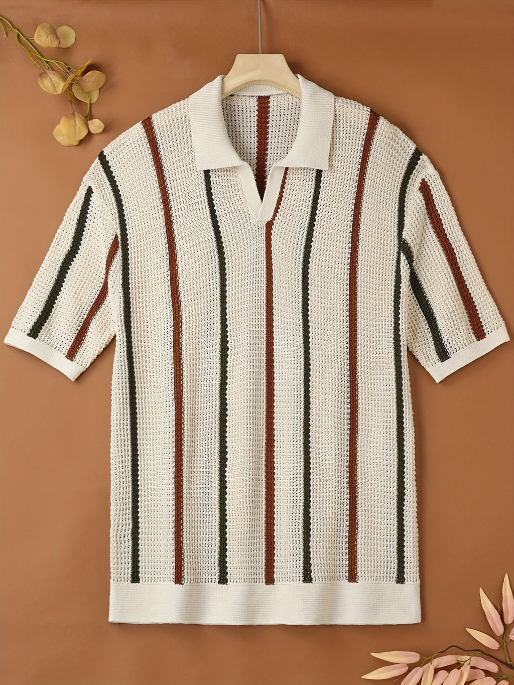 Men's Striped Polo Shirt