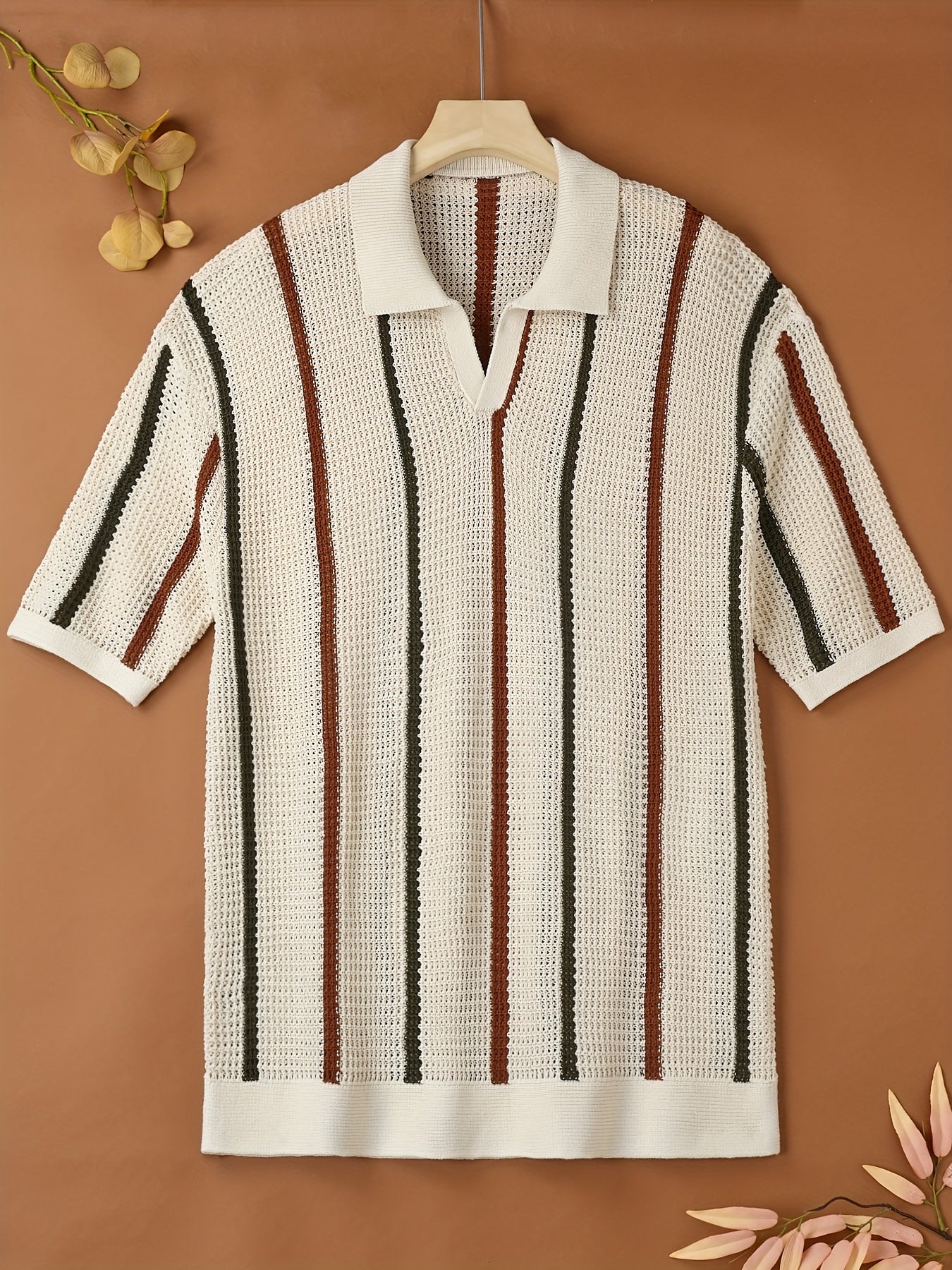Men's Striped Polo Shirt