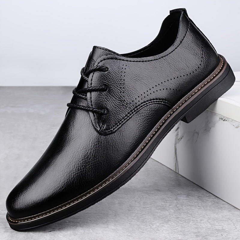 Men's Textured Derby Shoes