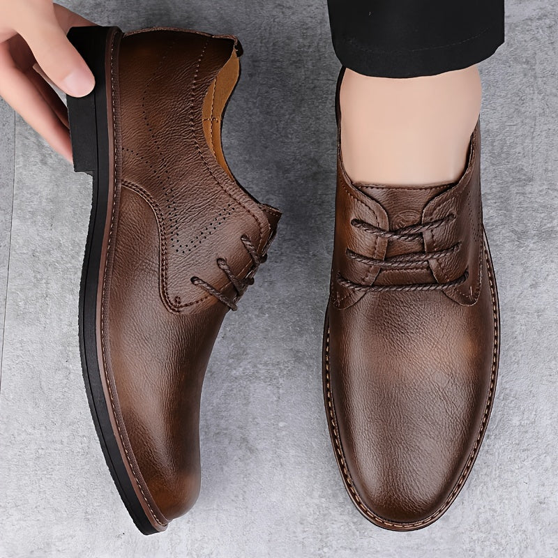Men's Textured Derby Shoes
