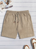 Men's Textured Drawstring Shorts