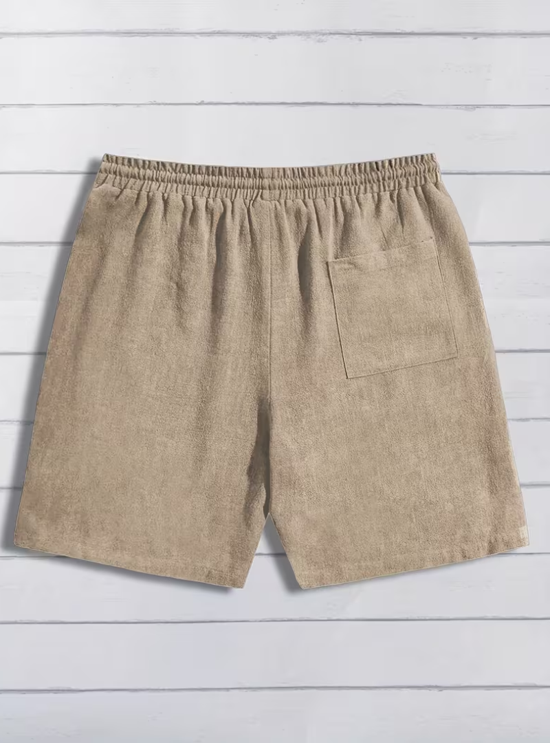 Men's Textured Drawstring Shorts
