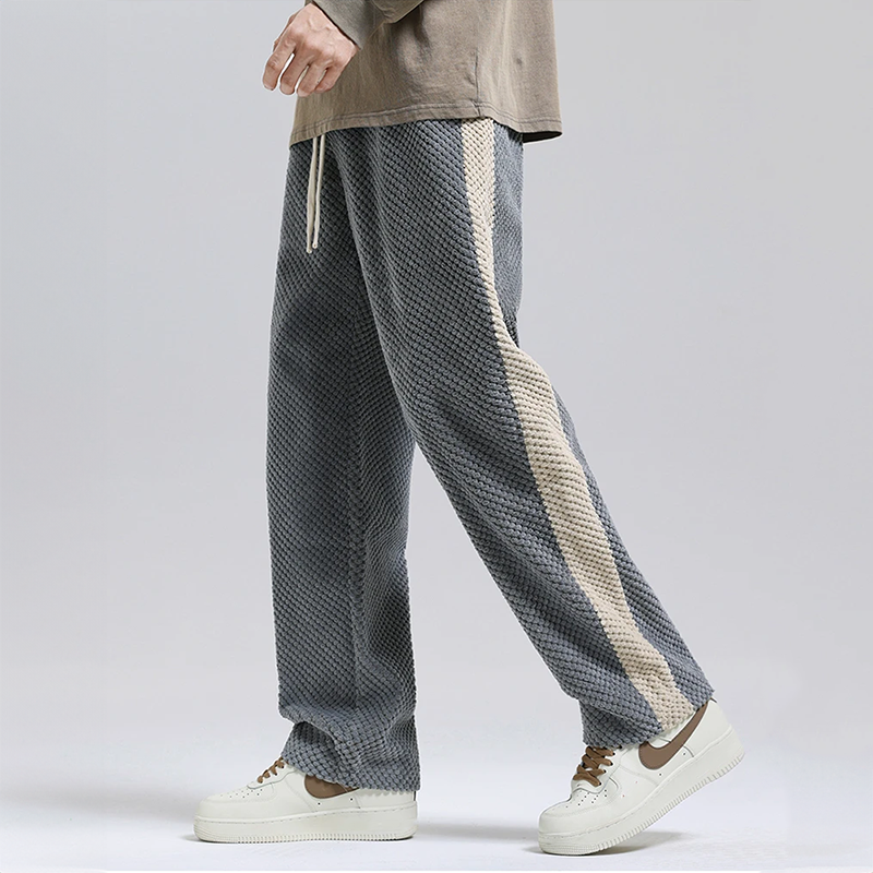 Men's Textured Drawstring Trousers
