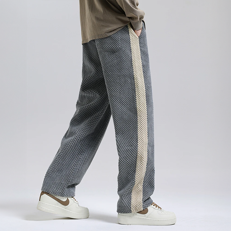 Men's Textured Drawstring Trousers