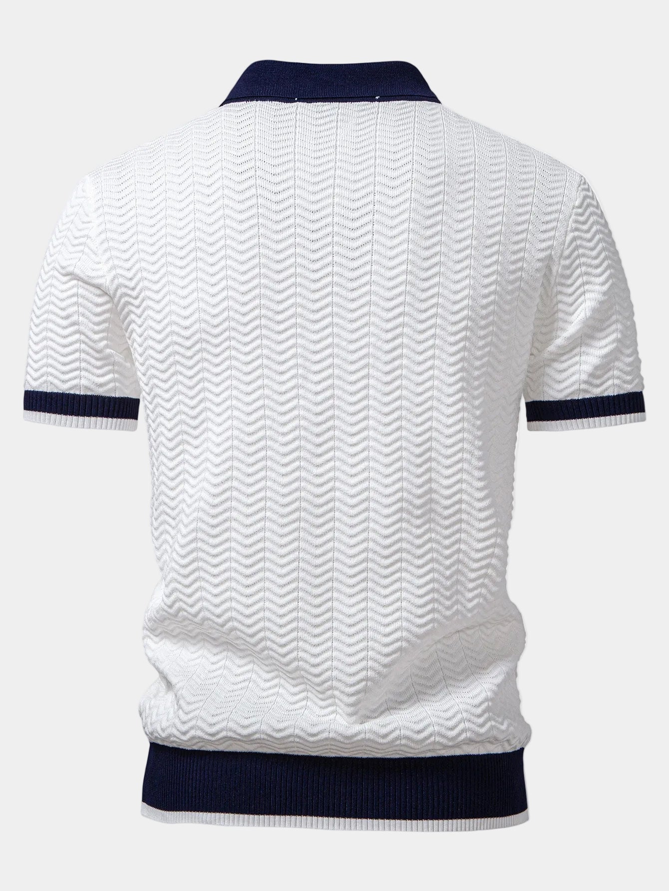 Men's Textured Polo Shirt