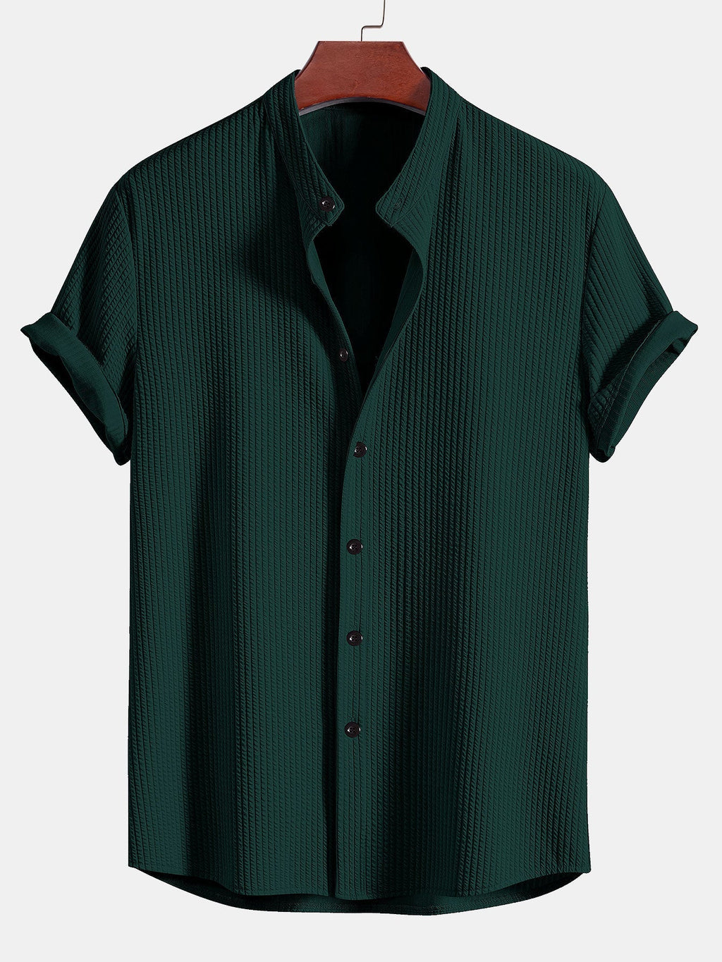 Men's Textured Short Sleeve Shirt