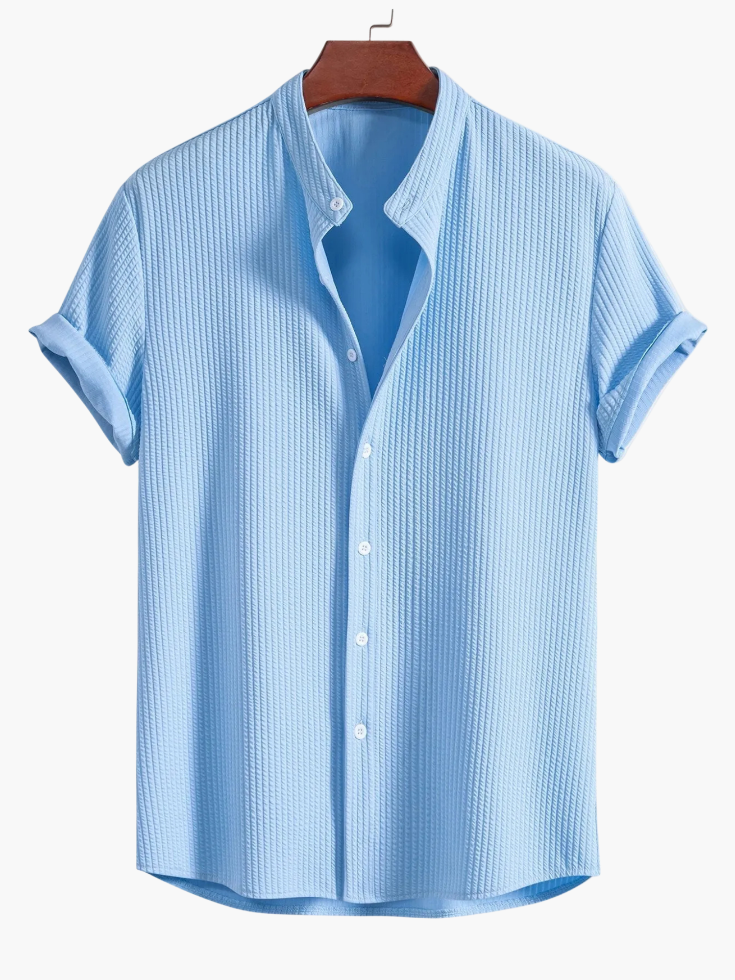 Men's Textured Stand Collar Set