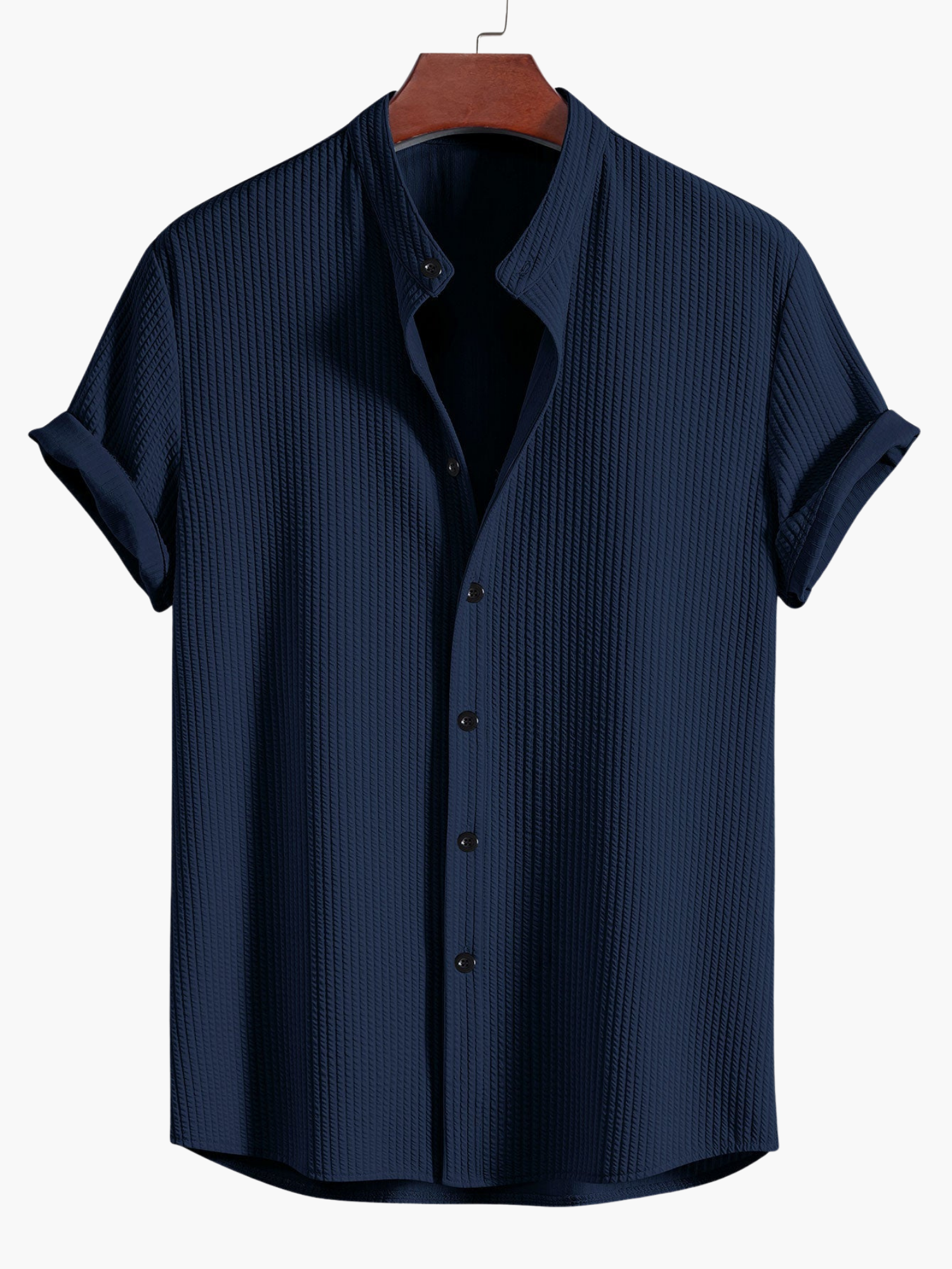 Men's Textured Stand Collar Set