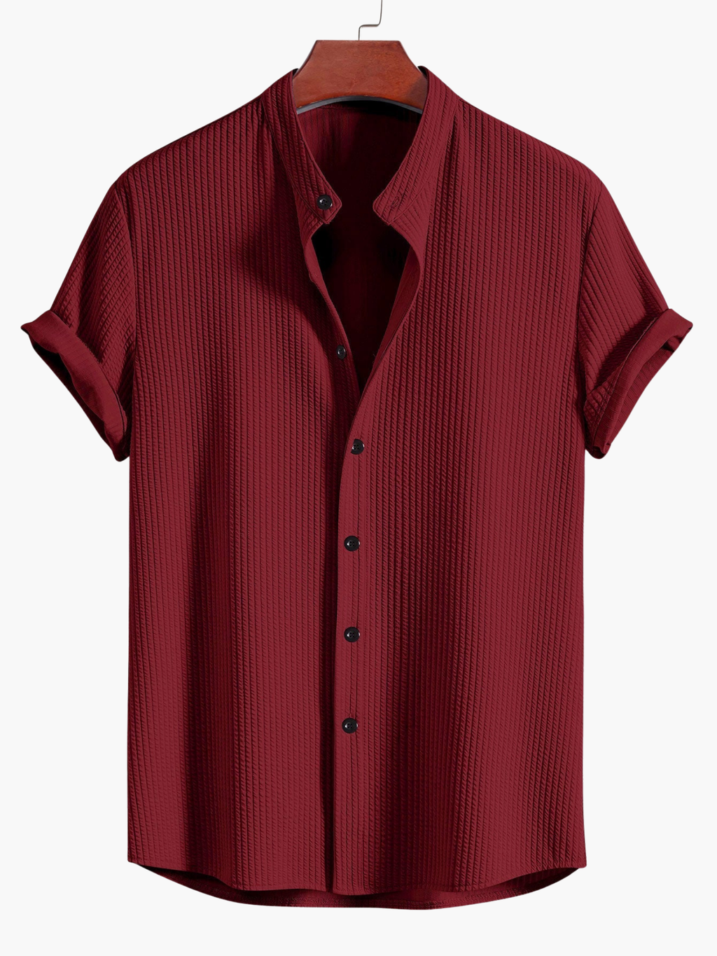Men's Textured Stand Collar Set