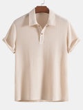Men's Waffle Polo Shirt