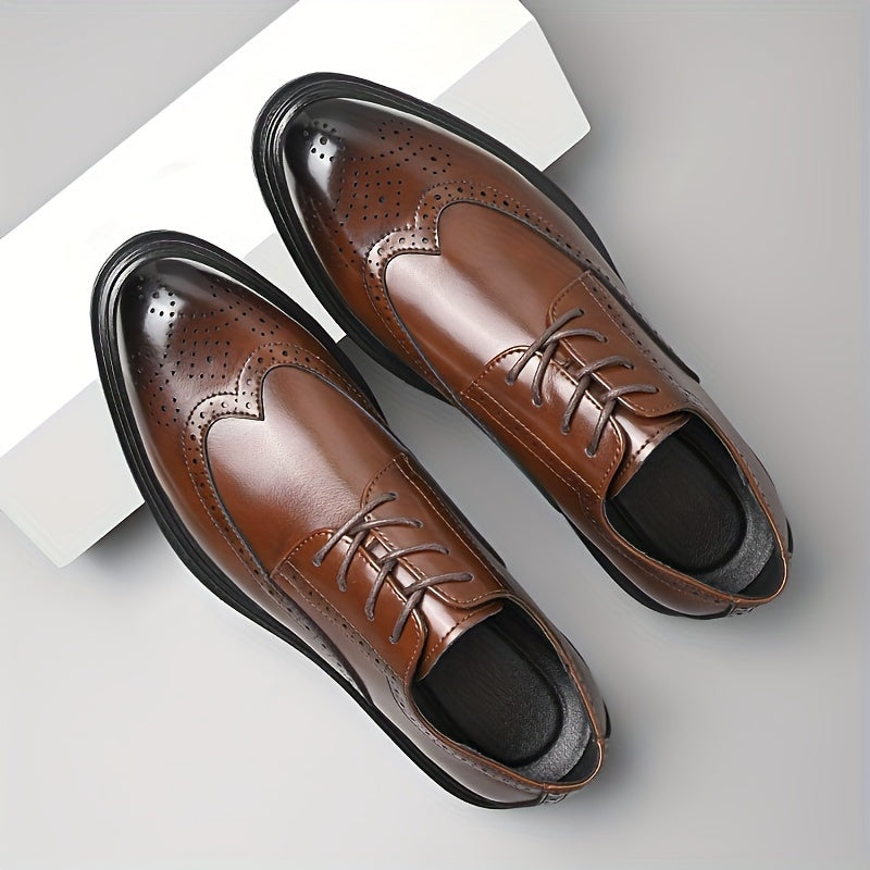 Men's Wingtip Lace-Up Shoes