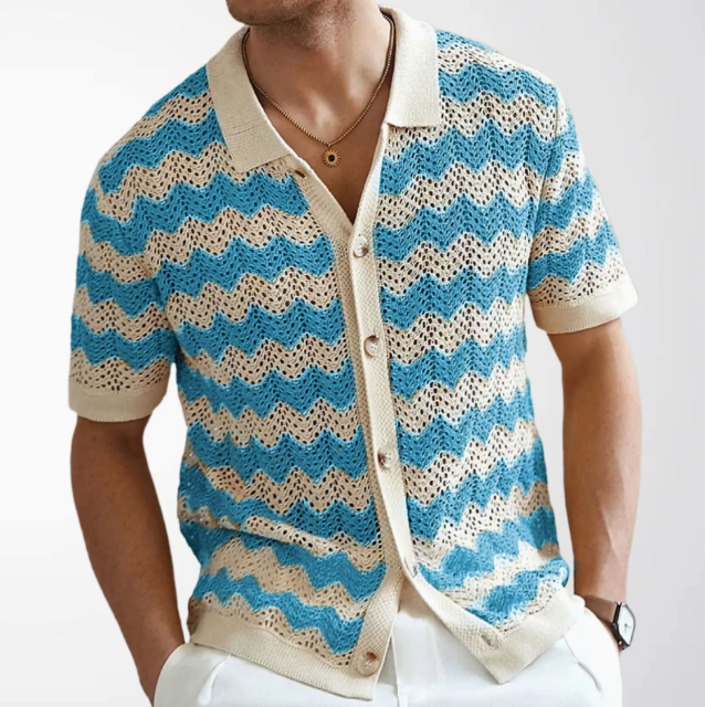 Men's Zigzag Knit Shirt