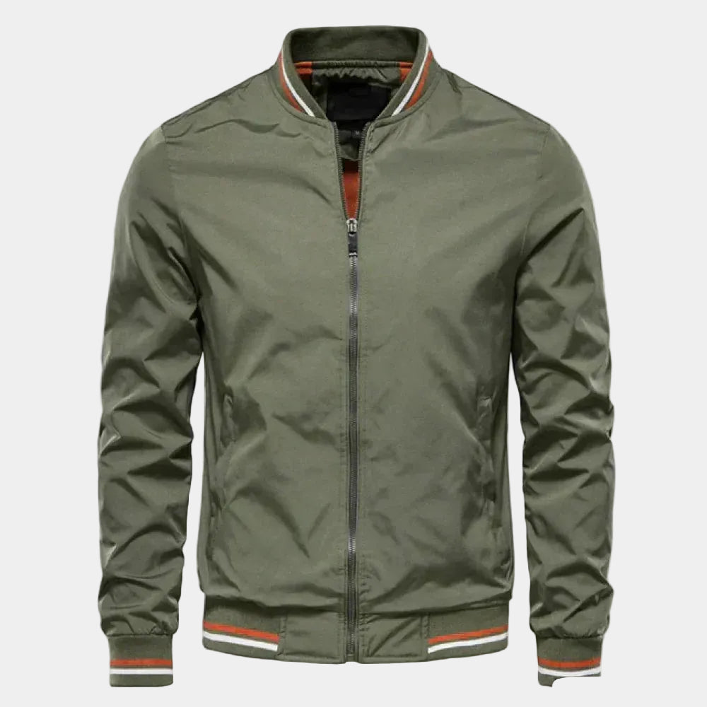 Men's Zip-Up Bomber Jacket