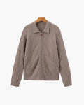 Men's Zip-Up Knit Jumper